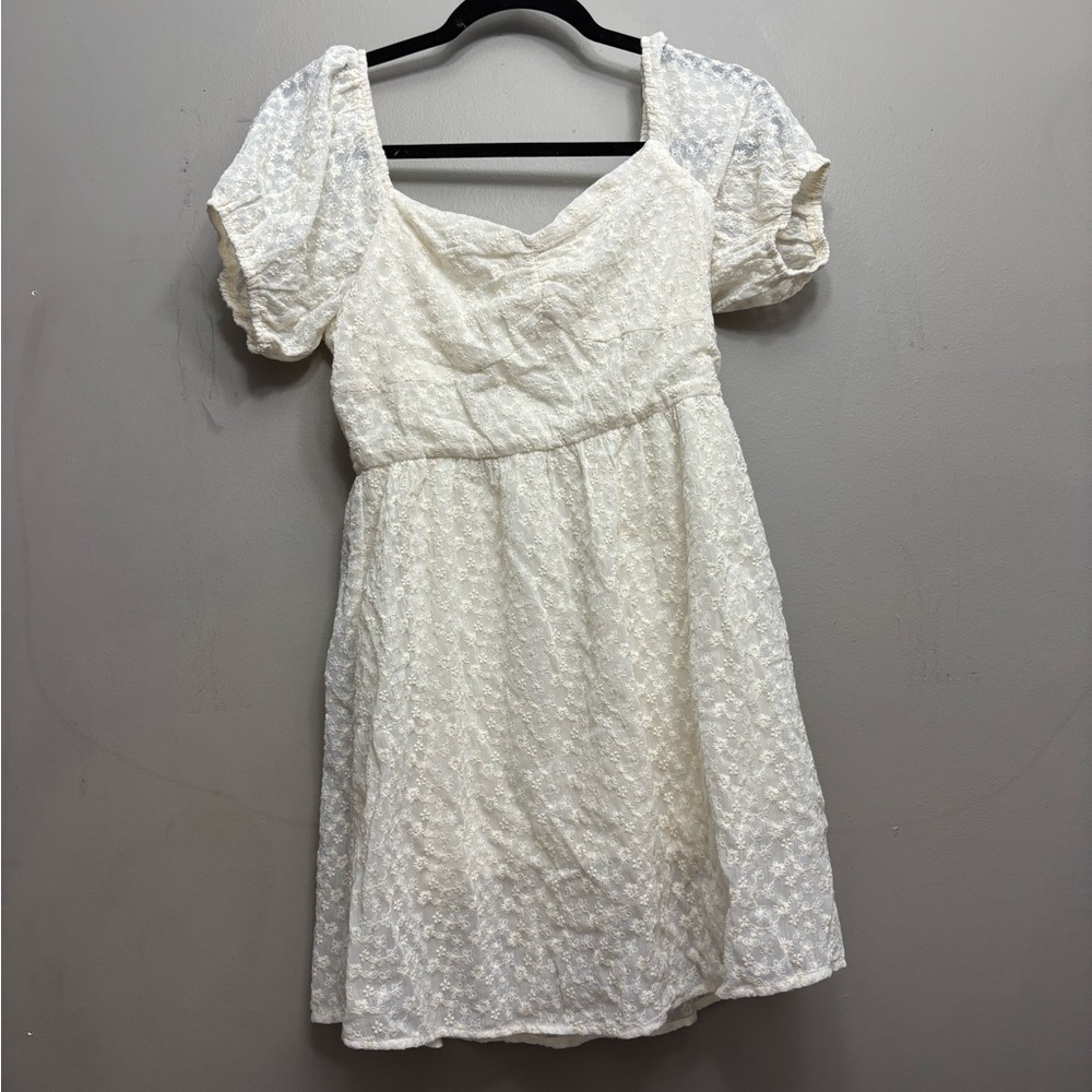 Altar'd State Cream Floral Mini Dress